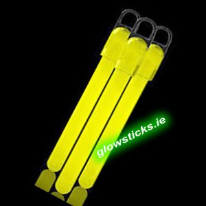 (Pack of 25) Yellow 6 inch Glow Sticks