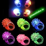 48 x Multi Colour Flashing Bubbly Rings