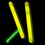 (Pack of 25) Yellow 12 inch Glow Sticks 300mm