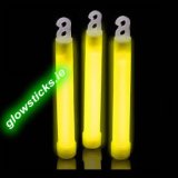 Thick Yellow 6" Glow Sticks