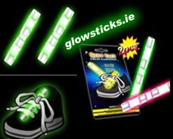 50 x Retail Packaged Glow Laces