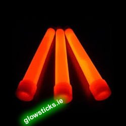 Thick Orange 6" Glow Sticks