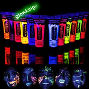 24 Packs of UV Face Paint (4 x tubes in each pack)