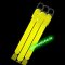 Pack of Yellow 4" Glow Sticks 100mm (25 Glowsticks in each Pack)